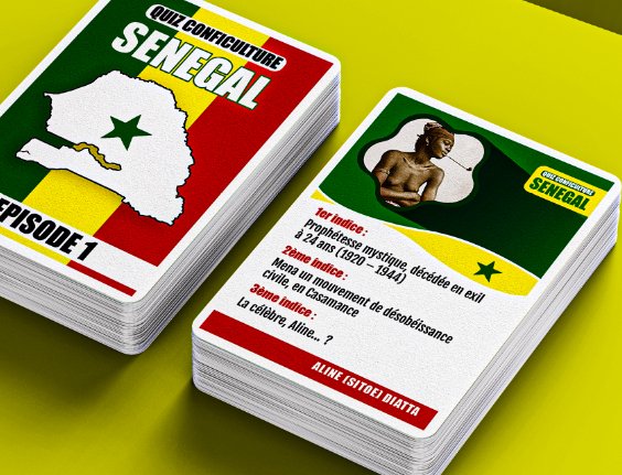 QUIZ SENEGAL EPISODE 1 ⚽ 🇸🇳 Le jeu de cartes Conficulture | par Célio Mirande - Carré Tropicaljeux