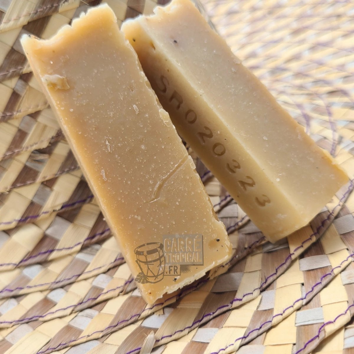 Savon cire, miel, propolis 🍯 surgras naturel artisanal solide | Par Stéphanie Ronce - Carré TropicalBloc (80g)savon